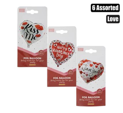 Balloon helium foil i love white f-01