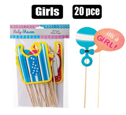 Party photo prop it's a girl 20pc