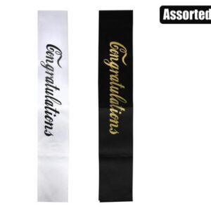 Party sash congratulations asstd