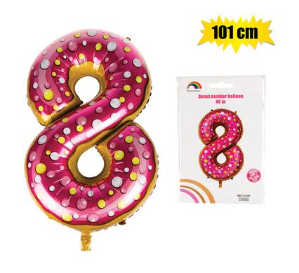 Balloon helium foil donut 8 101cm f-04