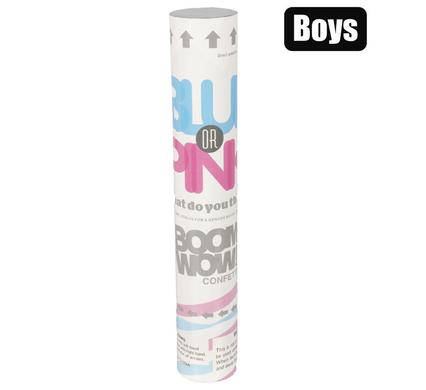 Party gender reveal confetti cannon-blue