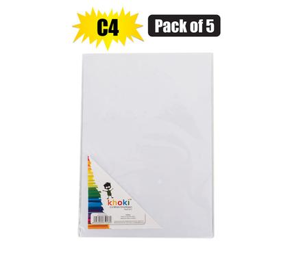 Envelopes white 5pk c4