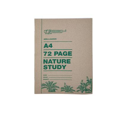 Book soft-cover a4 72pg nature study i/m