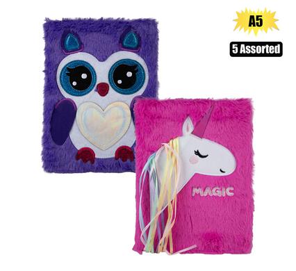 Novelty notebook plush a5
