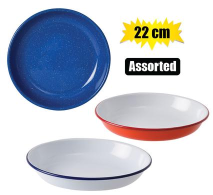 Plate enamel 22cm pasta