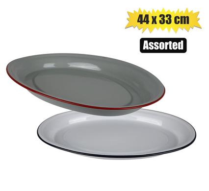 Platter enamel 44x33cm