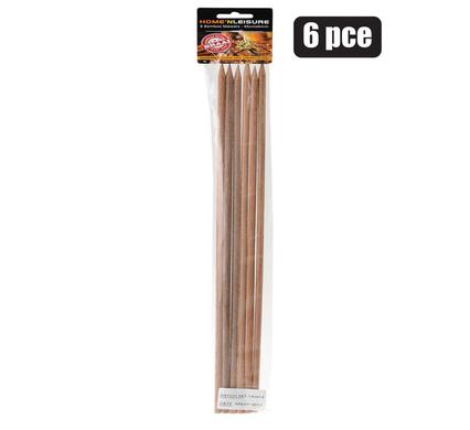 Skewers espetada sticks 6x455mm 6pce h&l
