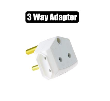 Plug-adaptor 1x16amp+2x5amp-2pin bulk