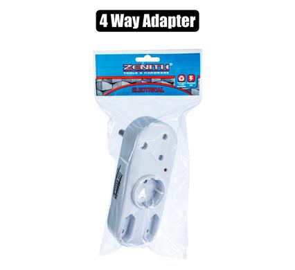 Plug-adaptor 1x16a 1x5a-rnd 2x5-2pin zen