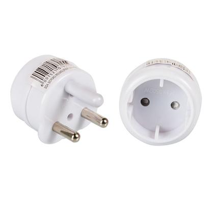 Plug eurodaptor 2-pin-shuko bulk