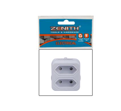 Plug eurodaptor 2x5a 2pin zenith