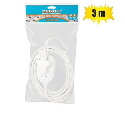 Extension-cord 3m janus 10a l/d zenith