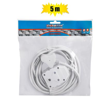 Extension-cord 5m janus 10a l/d zenith