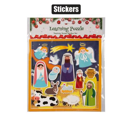 Xmas stationery sticker playboard