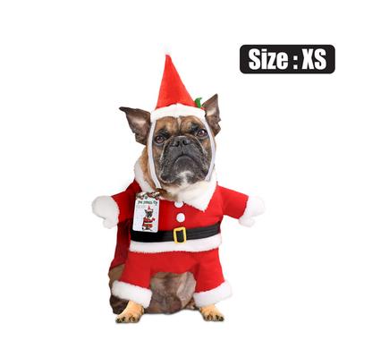 Xmas pet dog dress up santa x small