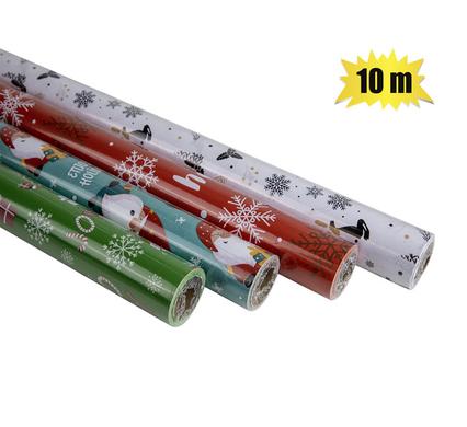 Xmas stationery gift wrap 10mx700mm