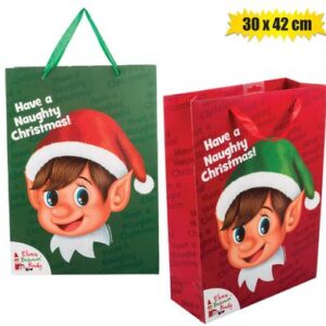 Xmas elf stationery bag large 30x42cm