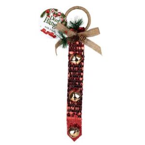Xmas room door hanger w/3bells 12x4cm