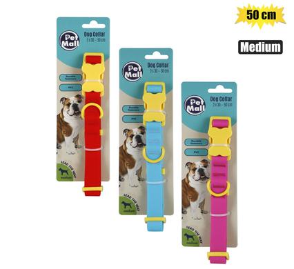 Pet dog collar pvc 2.0x30-50cm medium