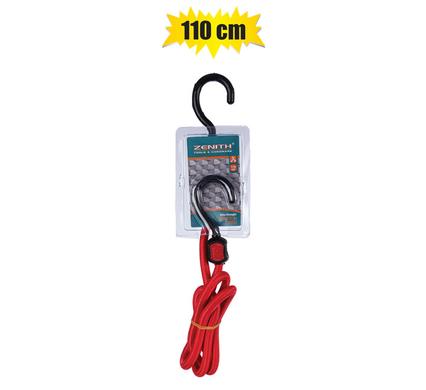 Cord stretch 2-claw ex-strong 110cm red