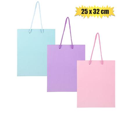 Gift-bag pastel color lrg 25x32cm