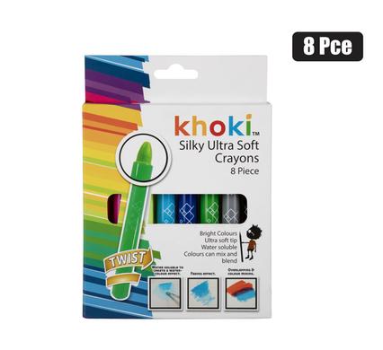 Art+craft crayons ultra soft wax 8pce