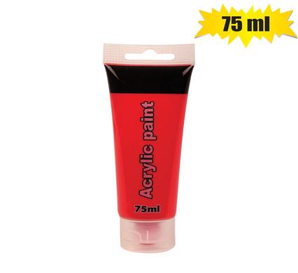 Art+craft paint acrylic tube 75ml red