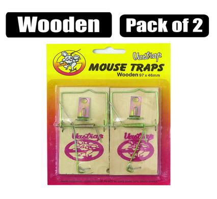 Vastrap trap mouse wooden pack-of-2