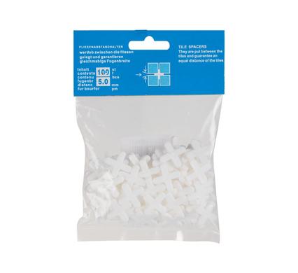 Tile spacers 5.0mmx100pce bag h&h