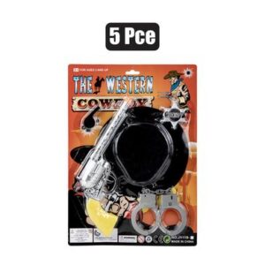 Gun hand 5pc wild-west playset w/hat