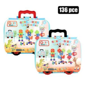 Boys playset tool kit diy box set 136pc