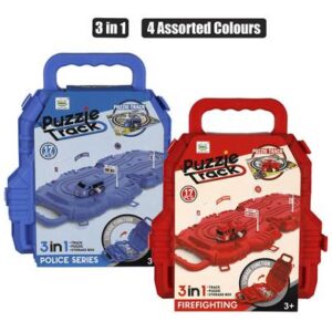 Boys playset storage puzzle windup car