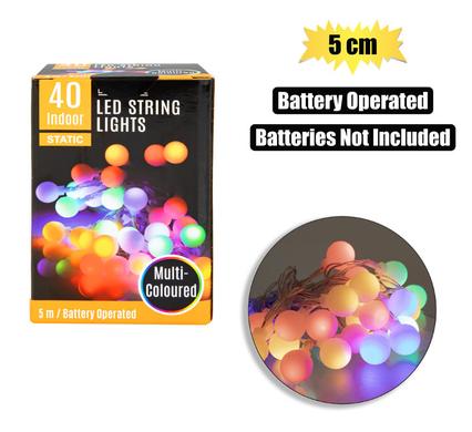 Light fairy led-40xmulti color 5m b/o