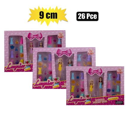 Doll pocket scented set 28pc 9cm