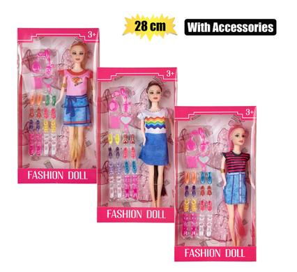 Doll fashion w/shoe accessories 28cm