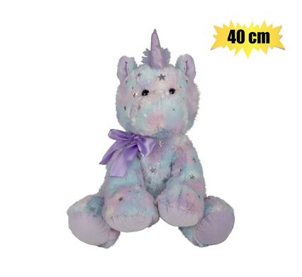 Plush unicorn pastel purple 40cm