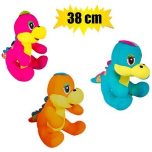 Plush bright dino w/foambeads 38cm