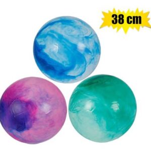 Ball pl marbly 38cm asstd