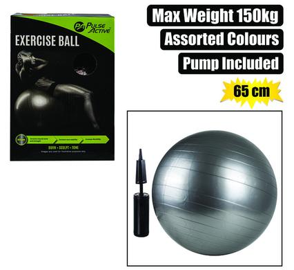 Fitness ball yoga asstd 65cm