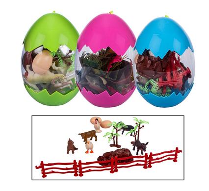 Animals assorted 15pc in egg collect me