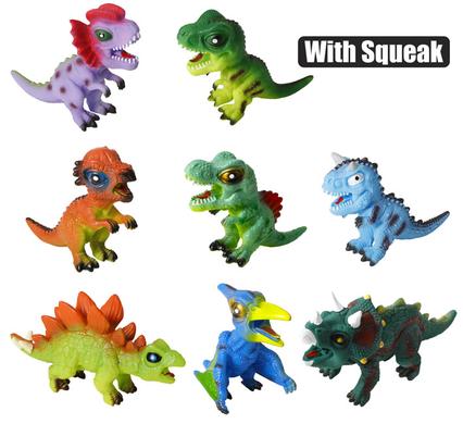 Animals dinosaur cartoon w/squeak 25cm