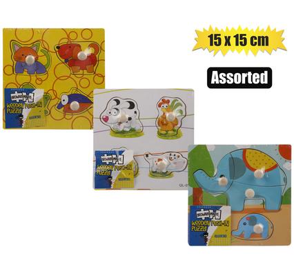 Edu push-in wooden board asstd 15x15cm 2