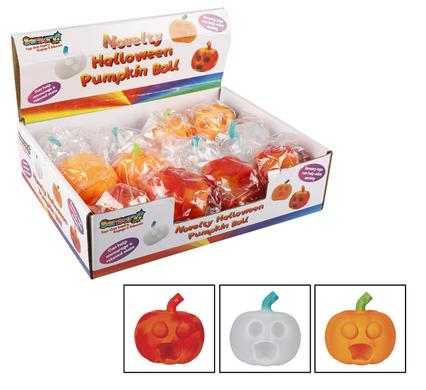 Novelty halloween pumpkin ball 6cm