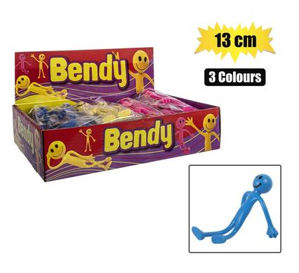 Novelty bendy smiley 13cm