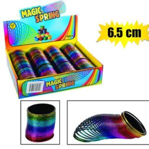 Novelty rainbow metallic spring 6.5cm