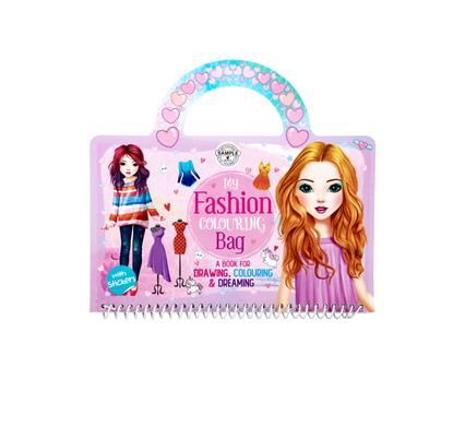 Book activity fashion colouring bag