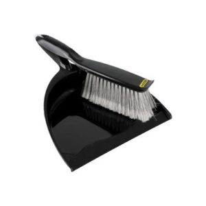 Dustpan & brush set black