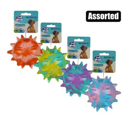Pet dog toy ball tpr spiked 12cm