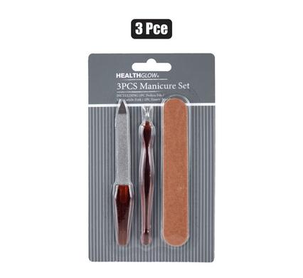 Nail manicure set 3pc h/glow