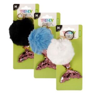 Keychain mermaid pom-pom 9cm